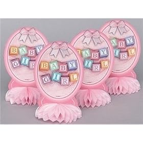 Baby Girl Blocks Baby Shower 6
