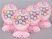 Baby Girl Blocks Table Centerpiece
