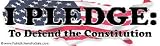 Sticker: "I PLEDGE: To Defend the Constitution"