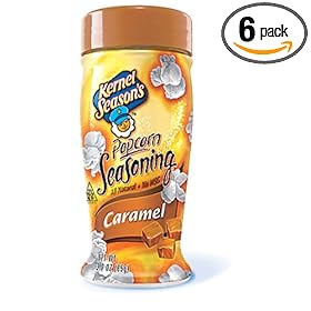 Kernel Season's Popcorn Seasoning, Caramel, 3-Ounce Jars (Pack of 6)