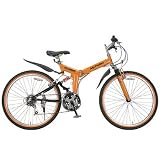 26折りたたみMTB18段変速WサスM630(O・BK)
