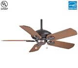 Casablanca Fans 77546D 40 Utopian Contemporary Outdoor Brushed Cocoa Ceiling Fan w/ B420 Blades
