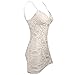 Missord Women's Bra Sleeveless Strappy Mini Dress with Lace for prom