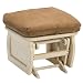Brooks Furniture Glider Ottoman - Antique White/ Tan
