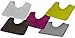 EVIDECO 7704103 Microfiber Toilet Contour Mat Rug Non Skid 20