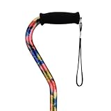 Nova Ortho Med 1070PG Offset Cane- Pink Garden Print, Pink Flowers