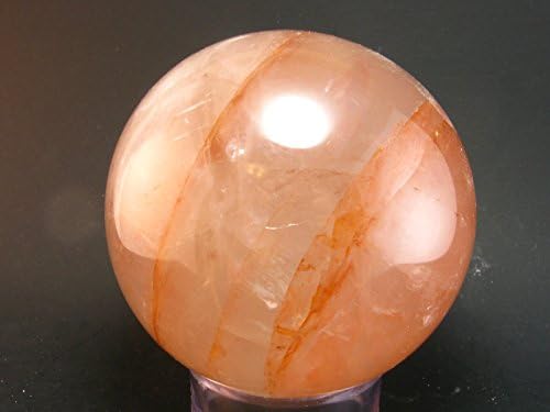 Agnitite Quartz With Hematite Sphere From Madagascar - 3.2"