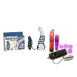 California Exotics / Swedish Erotica Anal Invader with Cock Cage Couples Enhancer Adult Sex Toy Kit