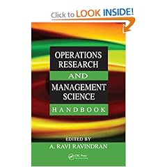 Operations Research and Management Science Handbook (The Operations Research Series)
