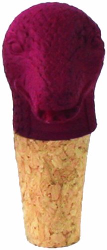 imm Living Best Year Snake Wine Stopper, Plum