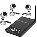 Mini size Wireless Video transmission Motion Detection security system w/ 3 Pack water-proof Outdoor day/night Surveillance CCTV Cameras for home/business surveillance