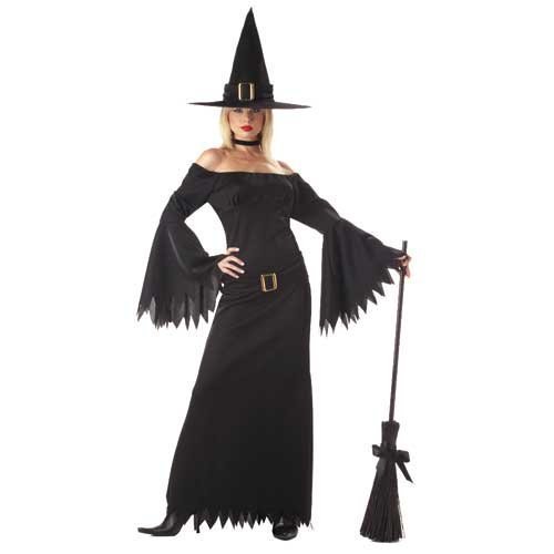 California Costumes Women’s Elegant Witch Costume,Black,Large