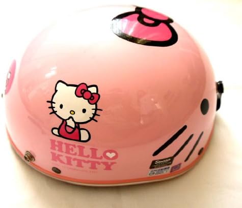 Medium Size Hello Kitty Style Pink Motorcycle Bicycle Helmet Honda Yamaha Suzuki Adult New