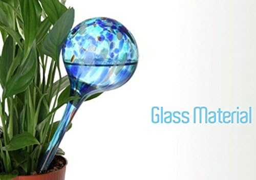 Go Aqua Globes | Premium Glass Self Watering Bulbs | Uniform Stem Thickness with Anti Clog and Anti Spill Model | Simple Usage with Impressive Water Dispensing System | Excellent Size for Outdoor and Indoor Plants | Various Beautiful Colors with Genuine Hand Blown Design | 904