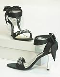 Zoom Produkt-Bild: Damen Abend Sandalette Abendschuhe schwarz