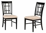 Espresso Montego Bay Dining Chairs (2) with Oatmeal Seat Cushions by Atlant ....