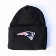 Men`s New England Patriots Black Knit Cuffed Cap
