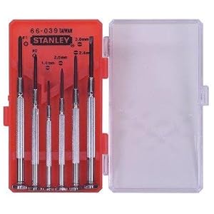 3 Pack Stanley 66-039 6-Piece Jewelers Precision Screwdriver Set