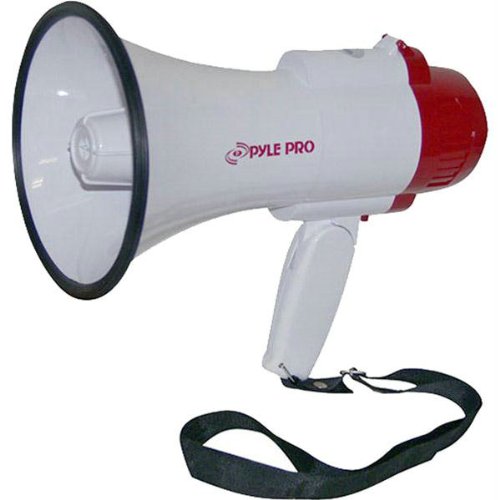 NEW PYLE PRO PMP40 PROFESSIONAL MEGAPHONE/BULLHORN WITH SIREN & HANDHELD MICROPHONE