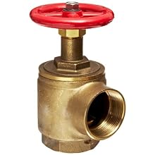 Moon 171-2561 Brass Angle Hose Valve, Rising Stem, 2-1/2" FNPT x FNPT