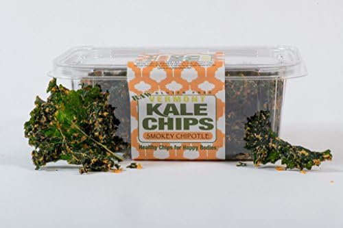 Vermont Kale Chips Organic Raw Healthy Snack - Smokey Chipotle - 2 oz (Pack of 2)