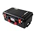Black Pelican 1535 Air case with Red Handle & latches. With Foam.