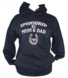 Sponsored by Mum and Dad Navy hoodie