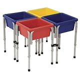 4 Station Sand & Water Center w/Lids - Square
