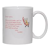 Dear Santa Letter Spoil Caroline Rotten Mug for Coffee Hot Beverage 11 oz. YELLOW by T-ShirtFrenzy