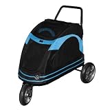 Roadster Pet Stroller Black Blue