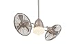 Minka Aire F402-BNW Gyro Twin Turbo 42 in. Outdoor Ceiling Fan - Brushed Nickel