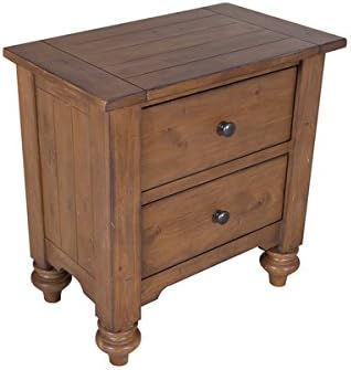 Southern Pines II Vintage Light Pine 2-Drawer Nightstand