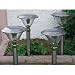 Stainless Steel Solar Jumbo Sierra Lights, Set of 4