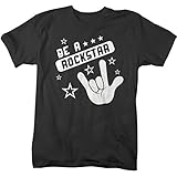 Shirts By Sarah Men's Be A Rockstar T-Shirt Rock Star Shirts