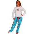 Sleepyheads Christmas Penguin Longsleeve Knit and Flannel Pyjama Set