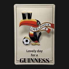 Guinness Toucan Scarf Metal Sign 7.8 x 11.8-inch