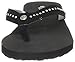 cobian Women's Cartier Skinny Bounce Flip Flop, Black, 8 M US