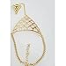 ChineOn Retro Fashion Metal Chain Fish Scale Shape Bracelet With Ring Band Party Show(Gold)