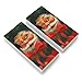 Christmas Holiday Santa Claus Wreath Eraser Set of 2