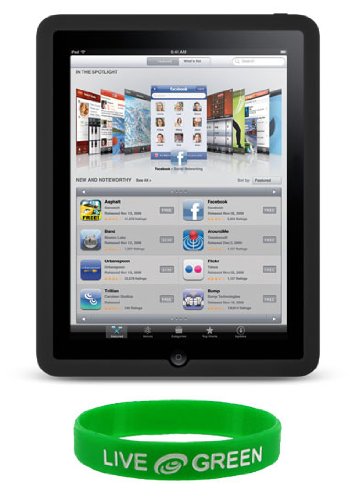 Black Silicone Skin Case for Apple iPad 3G 32GB (1ST GENERATION iPad ONLY)(iPad NOT Included)
