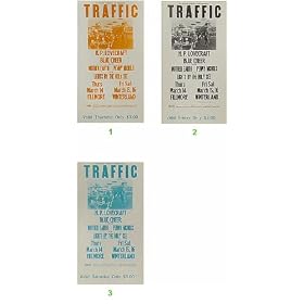 Traffic vintage concert ticket
