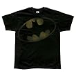 DC Comics Batman Bat Signal Stressed Adult T-Shirt