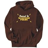 Hoodie Mens Brown  POWERED BY Scottish Folds  Cats