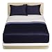 Modern Home Reversible Coverlet Set - Blue