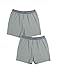 DAVID ARCHY Men's 2 Pack Heather Cotton Sleep Bottom Boxer Shorts