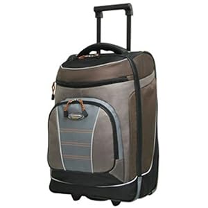 Buy 19" Two-Section Rolling Carry-On Duffel Bag - Chocolate/ Gray by Traveler's Club