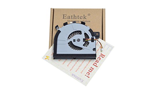 Eathtek New Laptop CPU Cooling Fan For Toshiba Satellite E45 E45T E45T-A4100 E45T-A4200 E45T-A4300 E55 E55D E55DT E55T M40T M40T-AT02S M50-A series, Compatible with part numbers K000150240 DC28000DTF0 DC28000DTA0 DFS200005060T (Note: The part# may be different)