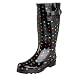 Western Chief Women's Ditsy Dots Rain Boot,Black,9 M US