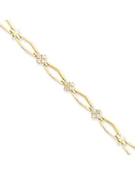 14k AA Diamond tennis bracelet Diamond quality AA (I1 clarity, G-I color)
