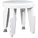 Ableware 727152000 Round Shower Stool, Adjustable Legs